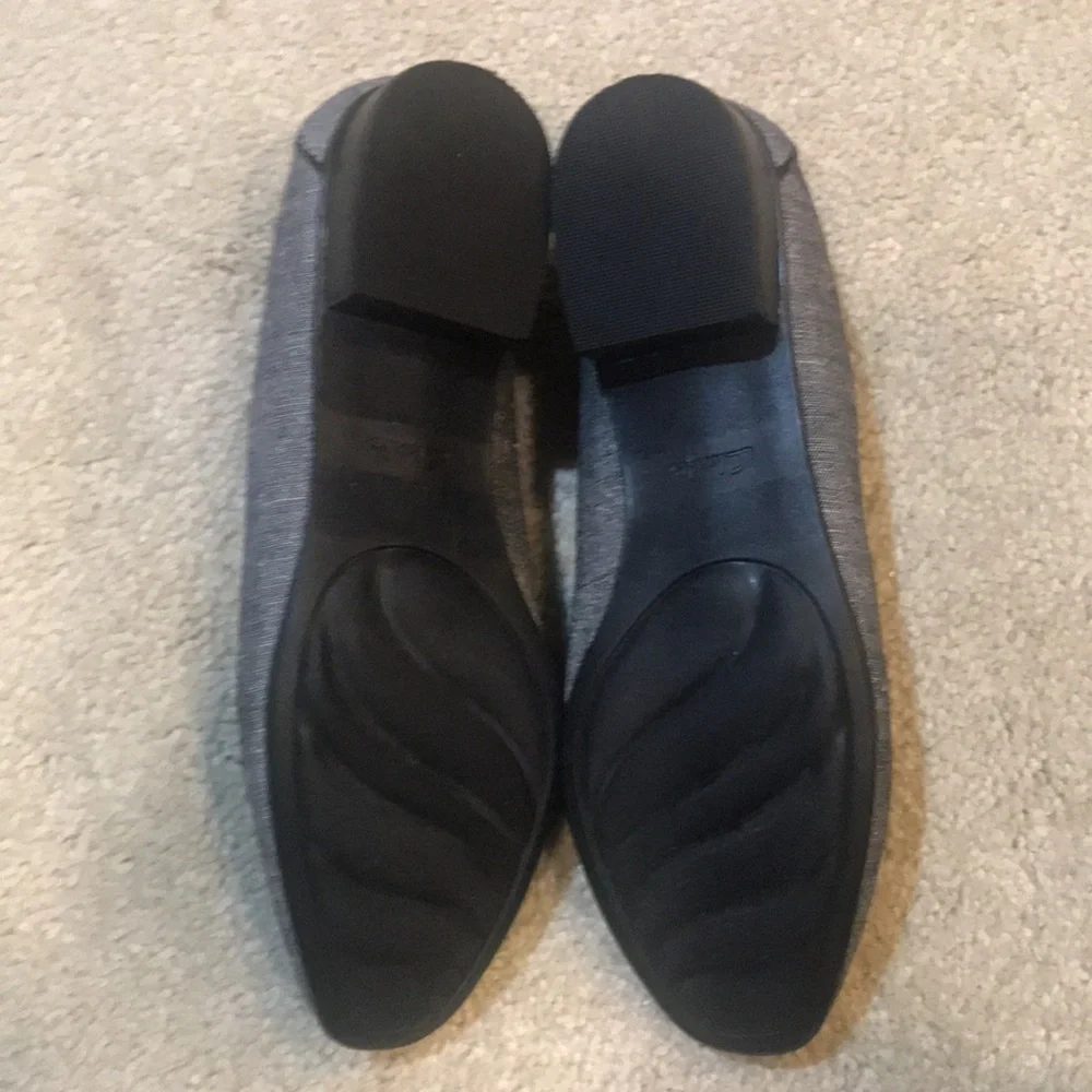 NWOT Clarks Artisan Tweed Gray/Black Slip On Loafer Style Shoes-Size 9M